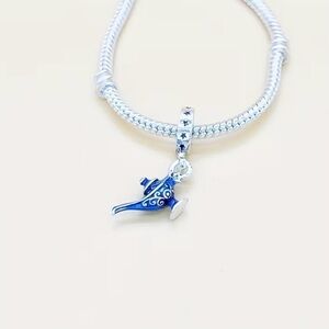 New Silver tone Aladdin’s Magic Lamp Charm #115